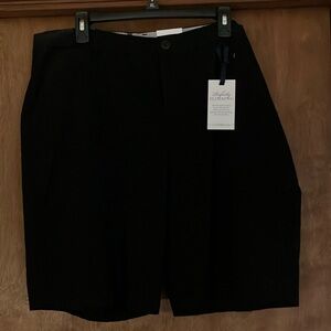 Croft & Barrow Women's Black Cotton Spandex Shorts - Size 18 1X XL